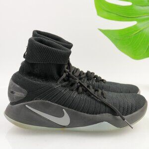 Nike Shoe Mens Hyperdunk Flyknit  2016 Sneaker Size 7.5 Basketbal Black High Top
